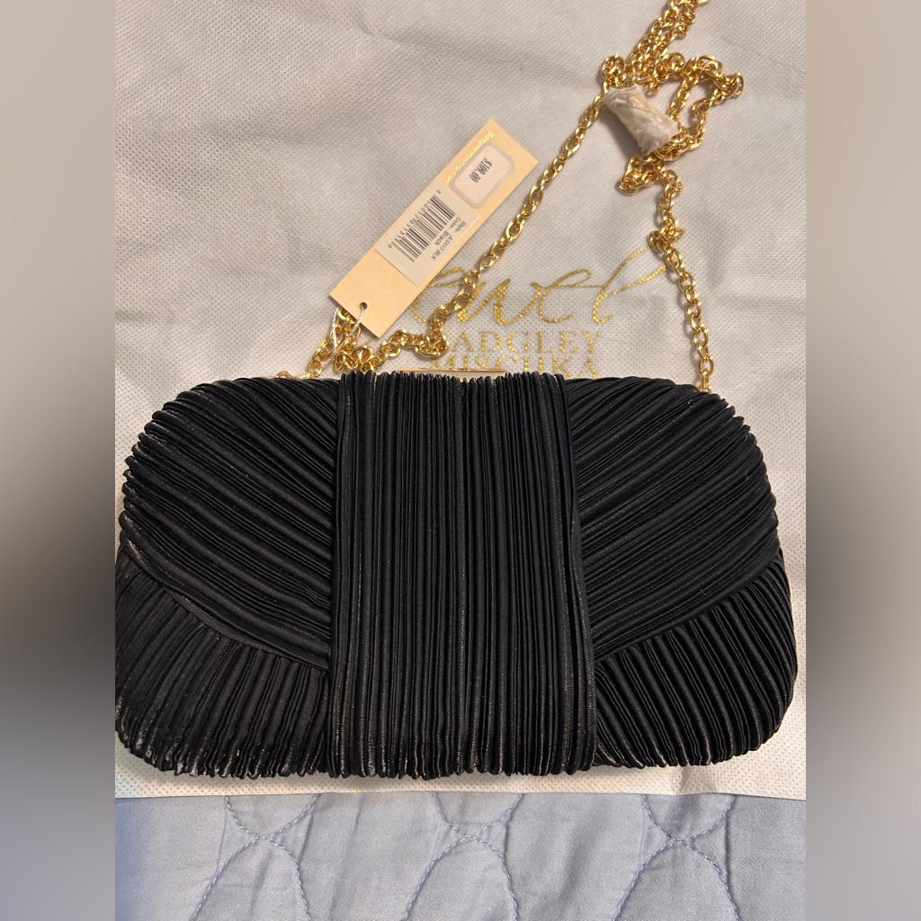 Jewel Badgley Mischka Black Evening Bag. New With Tags And Dust Bag.